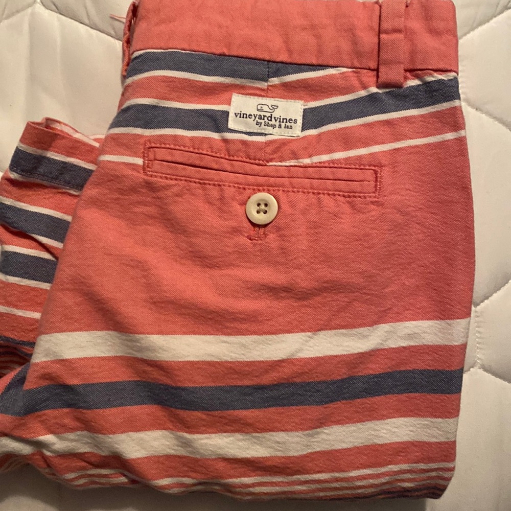 Vineyard Vines pink striped shorts